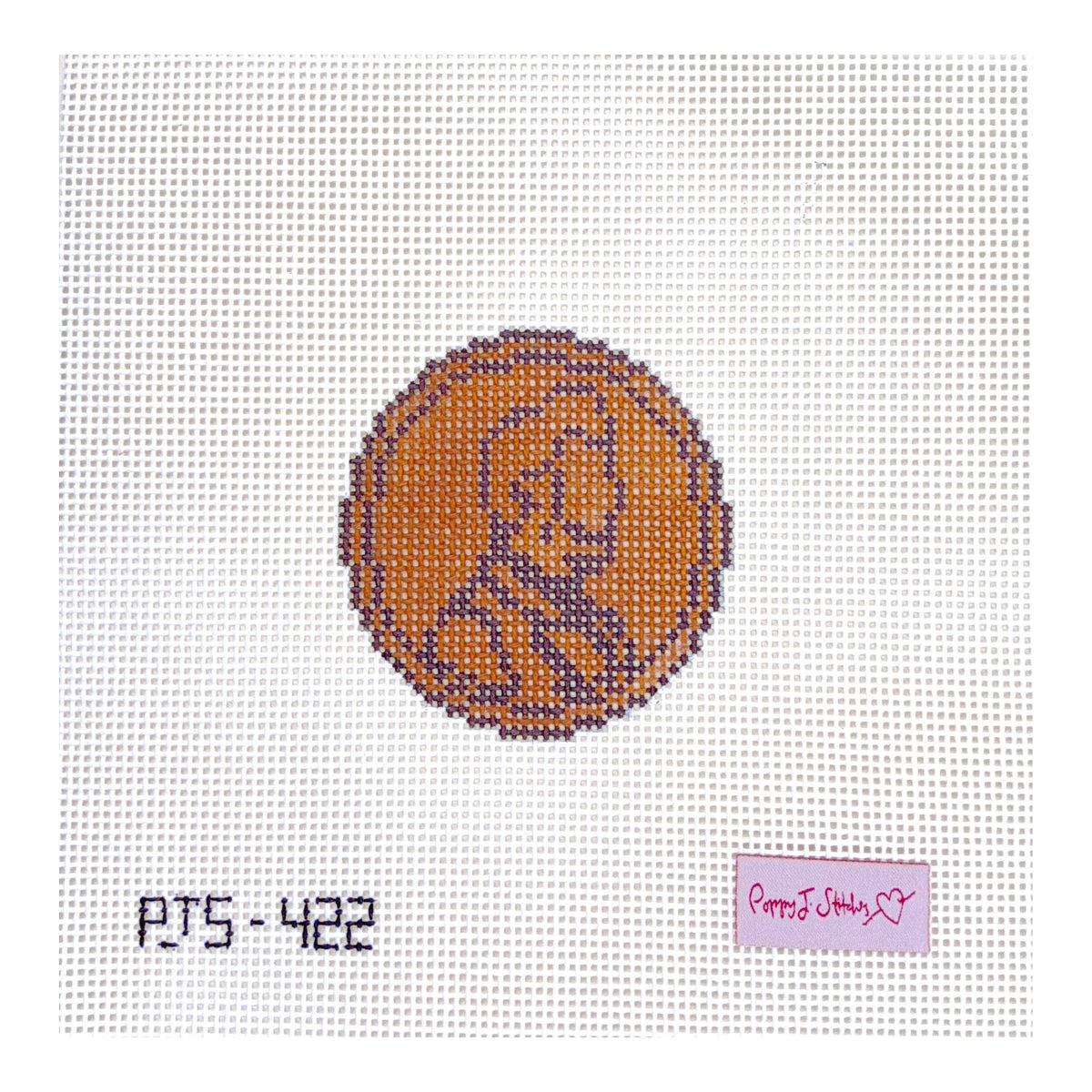 Poppy J Stitches Lucky Penny Needlepoint Canvas