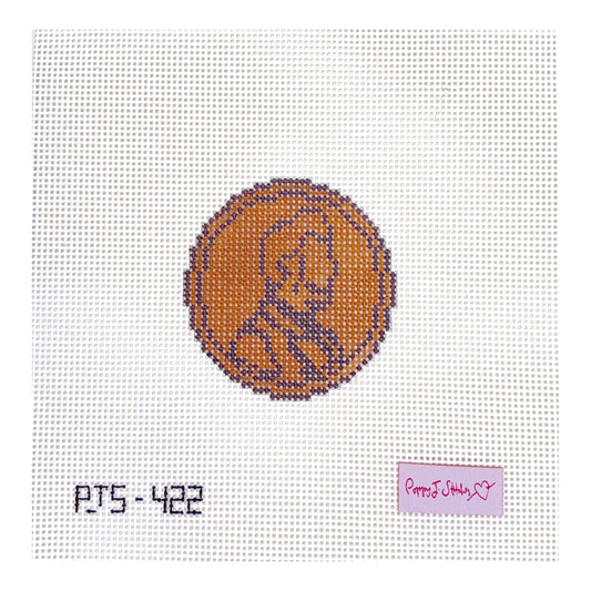 Poppy J Stitches Lucky Penny Needlepoint Canvas