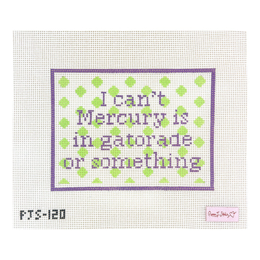 Poppy J Stitches Mercury in Gatorade Needlepoint Canvas