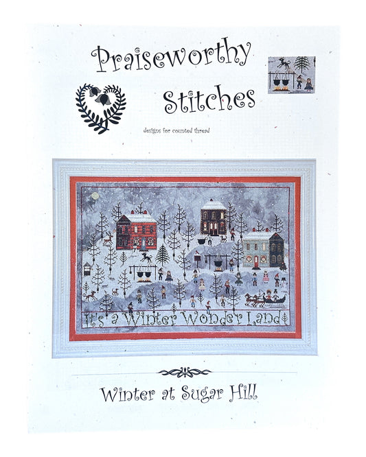 Praiseworthy Stitches Winter at Sugar Hill Cross Stitch Pattern