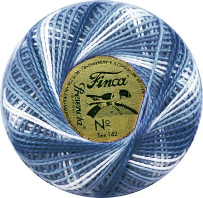 Presencia Perle Cotton Size 5 - 9655 Variegated Antique Blue