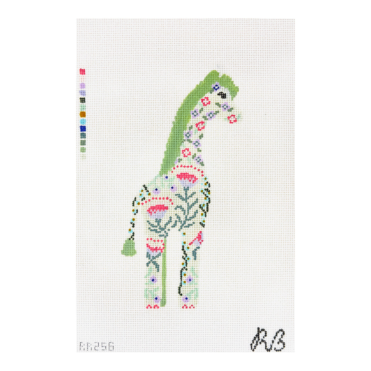 Rachel Barri Geraldine The Giraffe Needlepoint Canvas