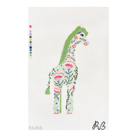 Rachel Barri Geraldine The Giraffe Needlepoint Canvas