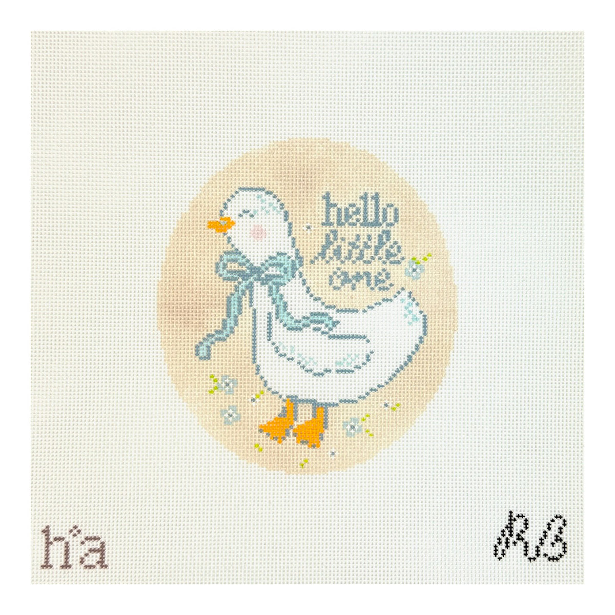 Rachel Barri Hollei Anne Hayes Hello Little One Needlepoint Canvas