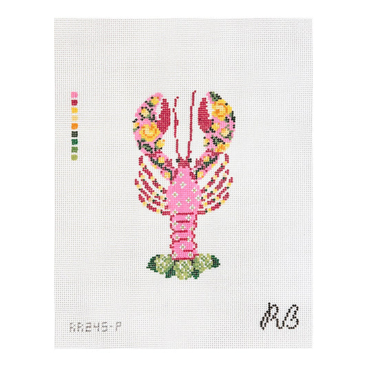 Rachel Barri Lola the Lobster Needlepoint Canvas
