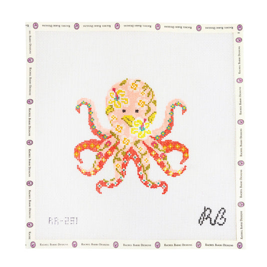Rachel Barri Opal the Octopus Needlepoint Canvas