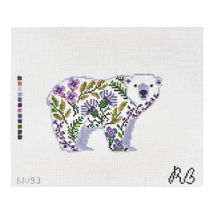 Rachel Barri Pearl The Polar Bear Needlepoint Canvas