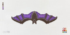 Rachel Barri The Colorful Stitch Upside Down Bat Needlepoint Canvas