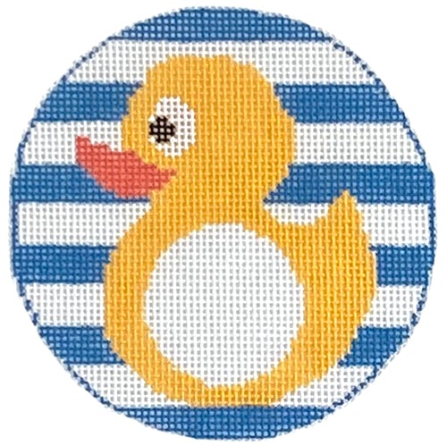 Rachel Donley Needlepoint Rubber Ducky Monogram Needlepoint Canvas