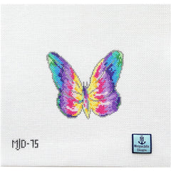 Morgan Julia Rainbow Butterfly Needlepoint Canvas