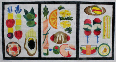 Raymond Crawford Appetizer Tray Needlepoint Canvas