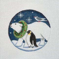 Rebecca Wood Designs Arctic Animals Needlepoint Canvas - 18M