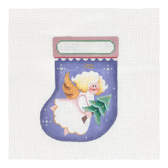 Rebecca Wood Designs Baby Angel Mini Stocking Needlepoint Canvas