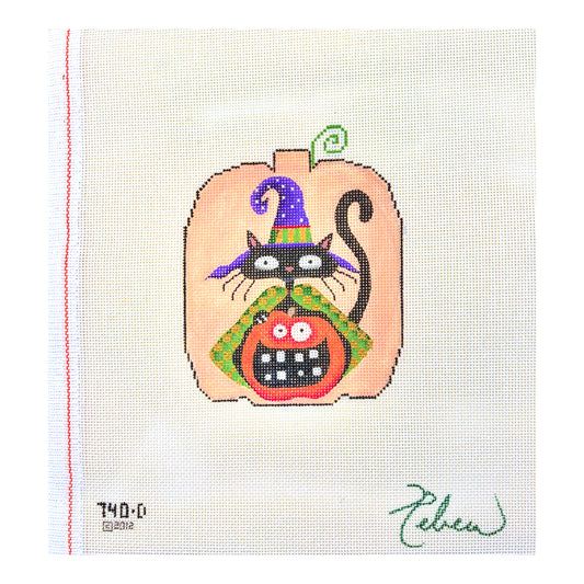 Rebecca Wood Designs Kitty Katty Needlepoint Canvas