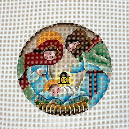 Rebecca Wood Designs Nativity Ornament Needlepoint Canvas