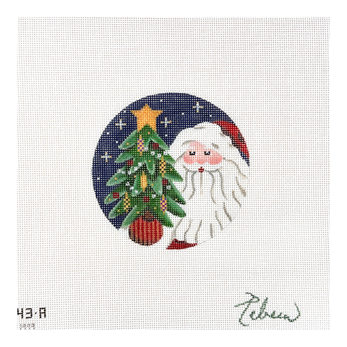 Rebecca Wood Designs Old Father Christmas Needlepoint Canvas