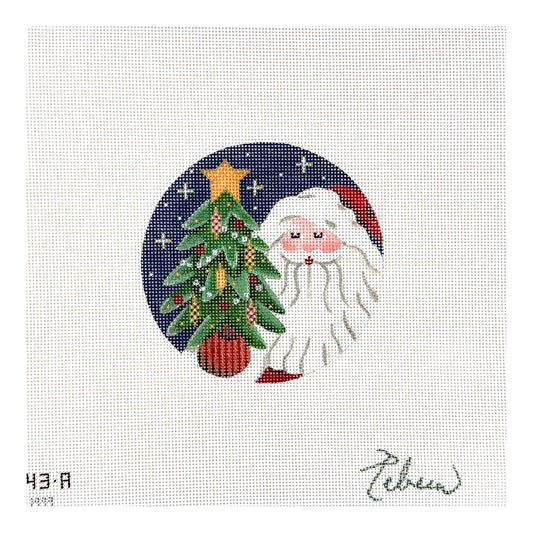 Rebecca Wood Designs Old Father Christmas Needlepoint Canvas