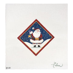 Rebecca Wood Designs Santas Star Needlepoint Canvas