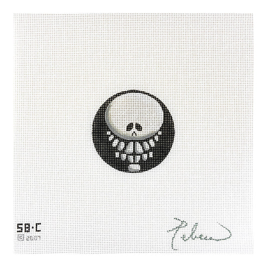 Rebecca Wood Designs Skull Bones Needlepoint Canvas