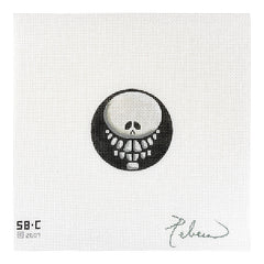 Rebecca Wood Designs Skull Bones Needlepoint Canvas