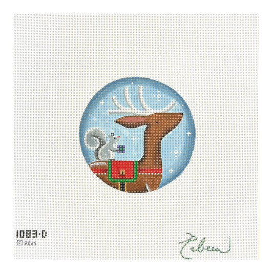 Rebecca Wood Designs Woodland Present Needlepoint Canvas