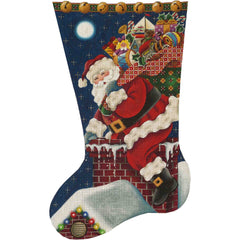 Rebecca Wood Designs Christmas Eve Stocking Needlepoint Canvas