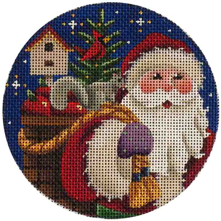 Rebecca Wood Designs Santa's Bag of Toys Needlepoint Canvas