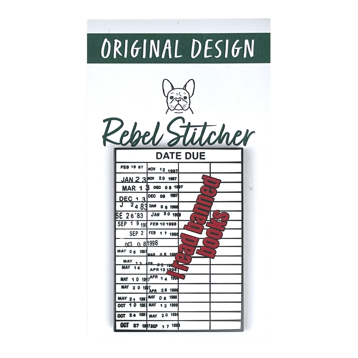 Rebel Stitcher Designs Banned Books Needle Minder