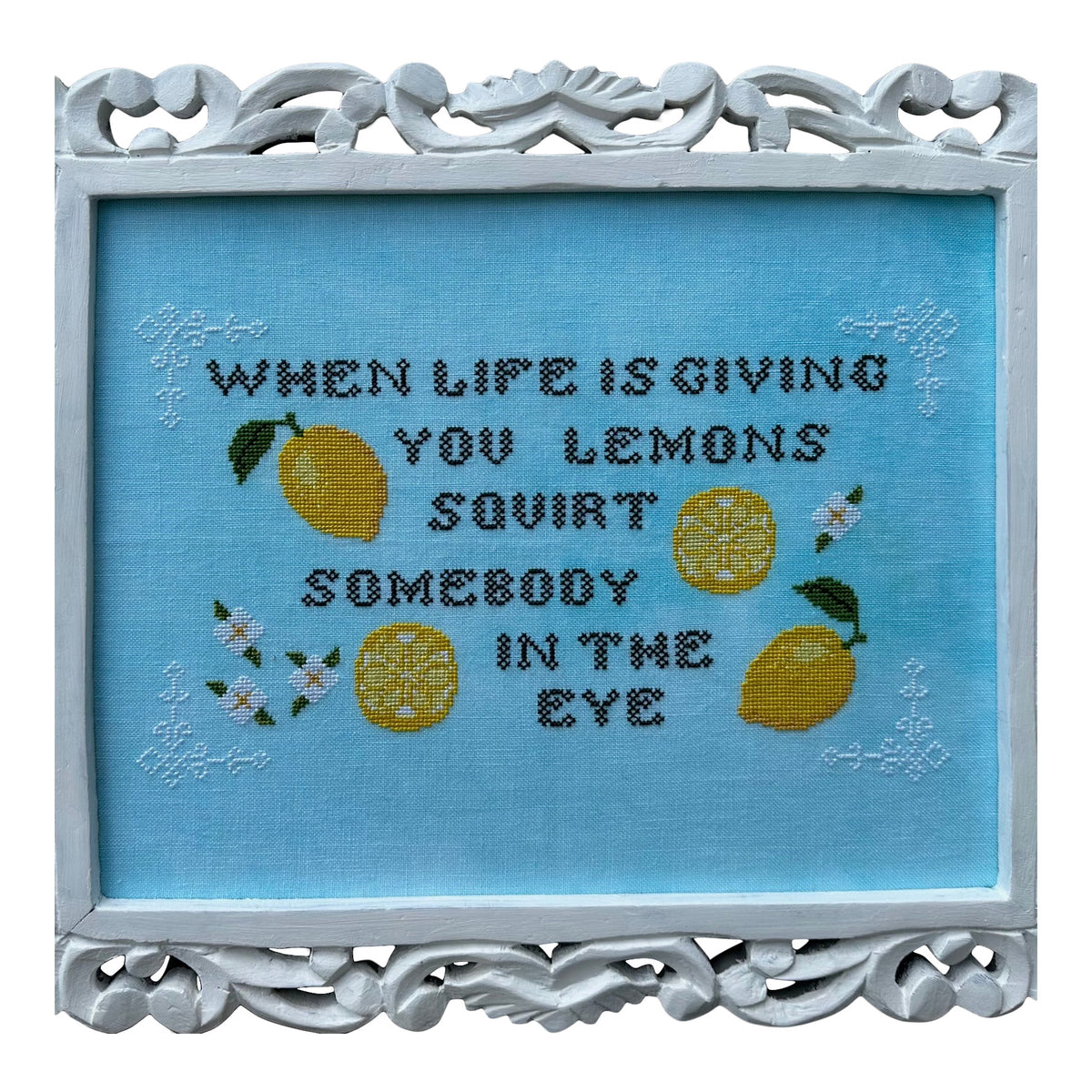Rebel Stitcher Designs Lemons Cross Stitch Pattern
