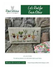 Rebel Stitcher Designs Let's Root Cross Stitch Pattern