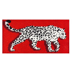 Needlepoint To Go Red Leopard Clutch Insert Needlepoint Canvas