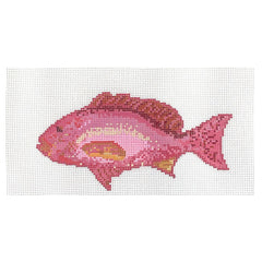Atlantic Blue Canvas The Stitching Sue Red Snapper Needlepoint Canvas
