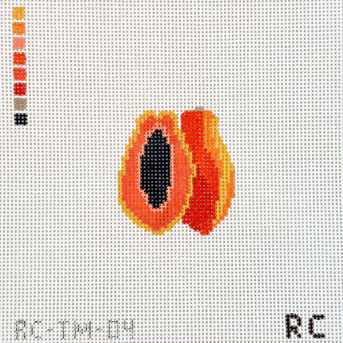 RenniCo Papaya Mini Needlepoint Canvas