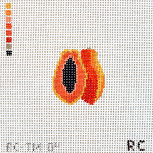 RenniCo Papaya Mini Needlepoint Canvas
