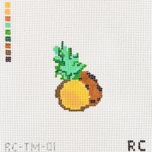 RenniCo Pineapple Mini Needlepoint Canvas