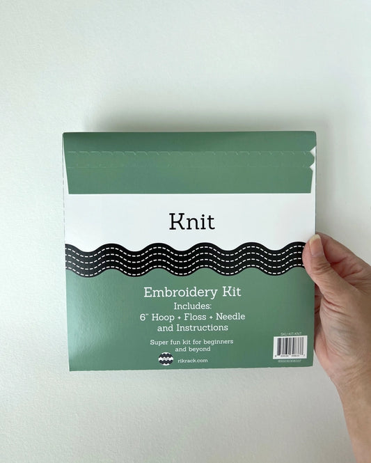 Rikrack Knit Embroidery Kit