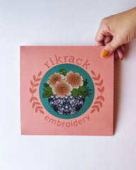 Rikrack Peony Embroidery Kit