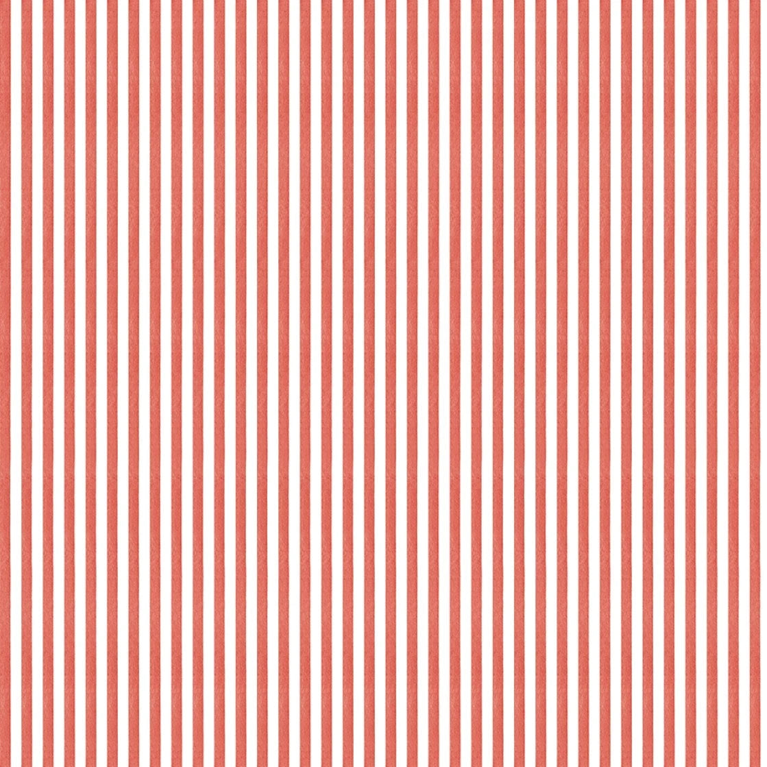 Riley Blake Designs Egg Hunt Stripes Cotton Fabric - Red