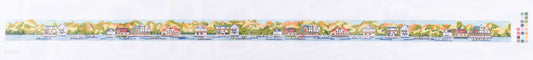 Rittenhouse Needlepoint Boathouse Row Extended Needlepoint Canvas