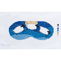 Rittenhouse Needlepoint Designs Sheep Sleep Mask Needlepoint Canvas