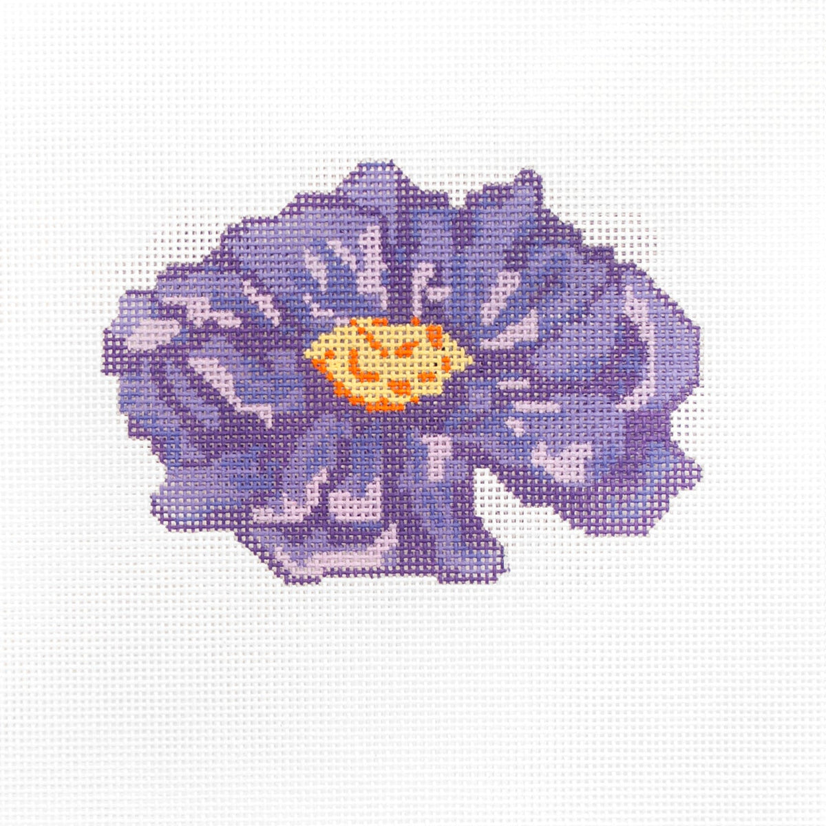 Rittenhouse Needlepoint Purple Zinnia Needlepoint Canvas - 13M