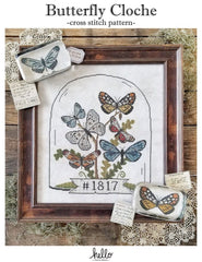 Hello From Liz Mathews Butterfly Cloche Cross Stitch Pattern