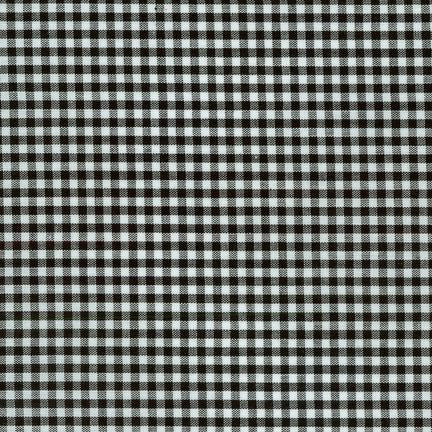 Robert Kaufman Carolina Gingham Fabric in Black