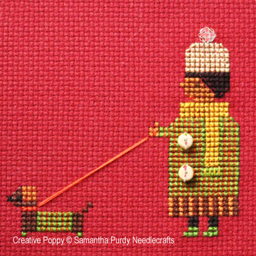Creative Poppy Samantha Purdy Matching Coats Cross Stitch Pattern