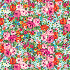 Sarah Campbell Joyful Posy Cotton Fabric - Multi