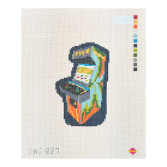 Saturnalia Stitching Arcade Game Terminal Needlepoint Canvas