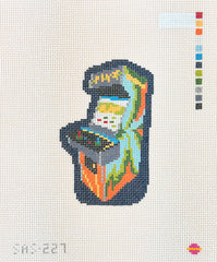 Saturnalia Stitching Arcade Game Terminal Needlepoint Canvas