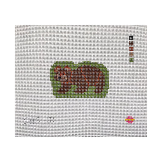 Saturnalia Stitching Baby Bear Needlepoint Canvas