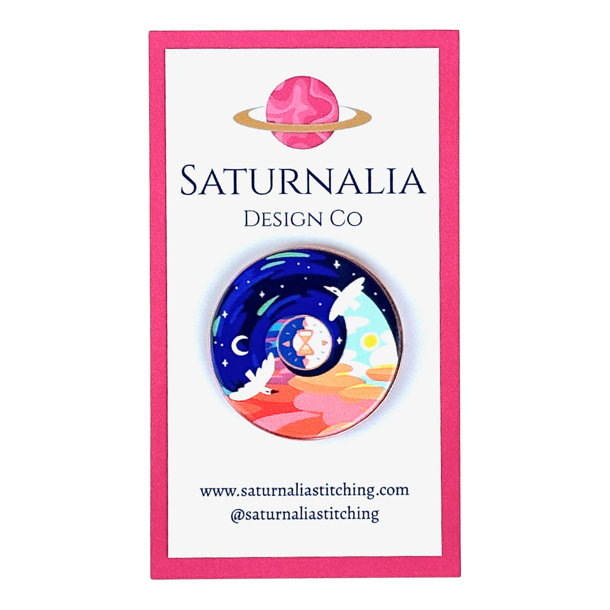 Saturnalia Stitching Birds of Day and Night Needle Minder