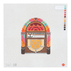 Saturnalia Stitching Jukebox Needlepoint Canvas